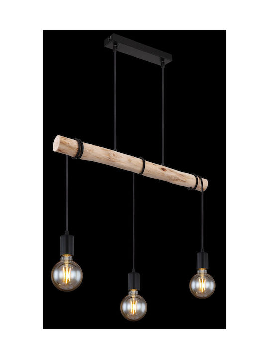 Globo Lighting Gregor Hängelampe Beige Schiene mit Fassung E27 60x5x120cm.