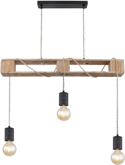 Globo Lighting Pendant Light Black 83x10x120cm Globo Lighting Pendant Light Black 83x10x120cm