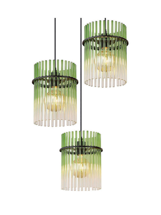 Globo Lighting Κρεμαστό Φωτιστικό Μαύρο με Ντουί E27 47x47x140εκ.