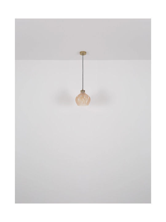 Globo Lighting Κρεμαστό Φωτιστικό Χρυσό με Ντουί E27 22x22x120εκ.