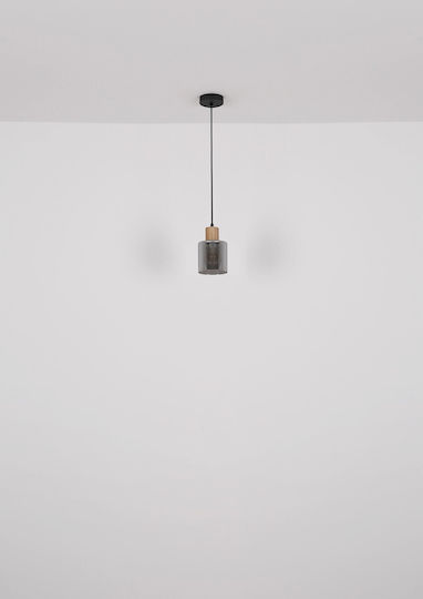 Globo Lighting Висящо Осветително Тяло Черен с Цокъл E27 12x12x120см.