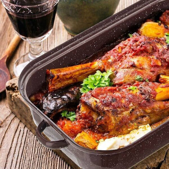 Orion Rectangular Heat-Resistant Cookware Ceramic with Lid 34.5cm