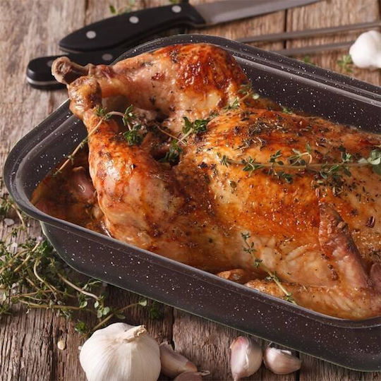 Orion Rectangular Heat-Resistant Cookware Ceramic with Lid 34.5cm