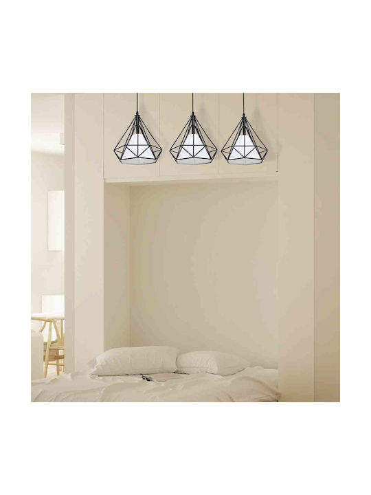 Eko Light Κρεμαστό Φωτιστικό Μαύρο με Ντουί E27