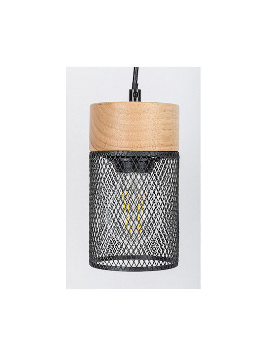 Rabalux Callum Pendant Light Black with Socket E27 95x9.5cm