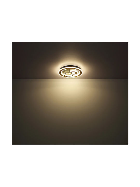 Globo Lighting Chessy Plafonieră de Tavan 40buc Neagră cu LED Integrat și Telecomandă
