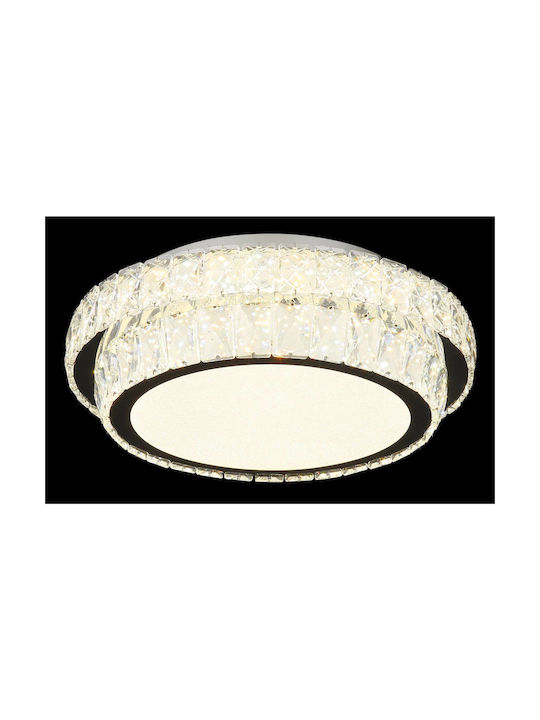 Globo Lighting Πλαφονιέρα Οροφής Διάφανη με Ενσωματωμένο LED και Τηλεχειριστήριο