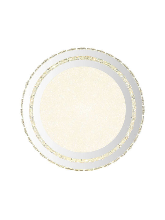 Globo Lighting Πλαφονιέρα Οροφής Διάφανη με Ενσωματωμένο LED και Τηλεχειριστήριο