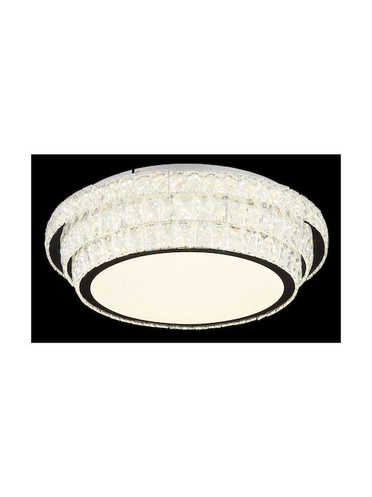 Globo Lighting Ceiling Mount Light Transparent with Integrated LED and Remote Control