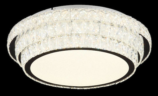 Globo Lighting Plafonieră de Tavan Transparentă cu LED Integrat și Telecomandă
