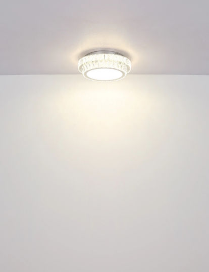 Globo Lighting Plafonieră de Tavan Transparentă cu LED Integrat și Telecomandă