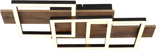 Globo Lighting Πλαφονιέρα Οροφής 58εκ. Μαύρη με Ενσωματωμένο LED