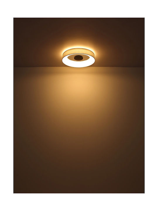 Globo Lighting Smart Ceiling Mount Light White with Integrated LED and Remote Control