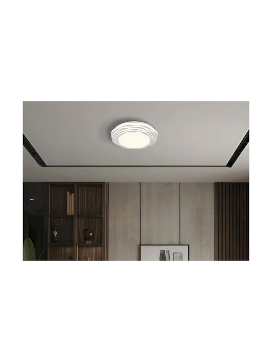 Globo Lighting Πλαφονιέρα Οροφής Λευκή με Ενσωματωμένο LED