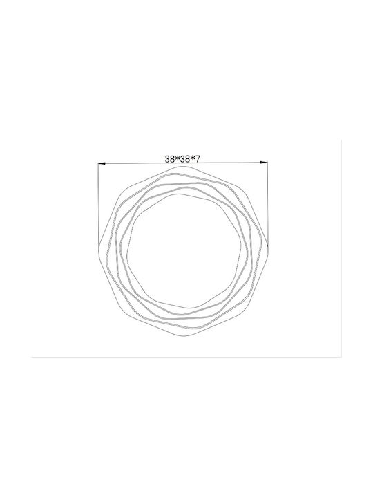 Globo Lighting Πλαφονιέρα Οροφής Λευκή με Ενσωματωμένο LED
