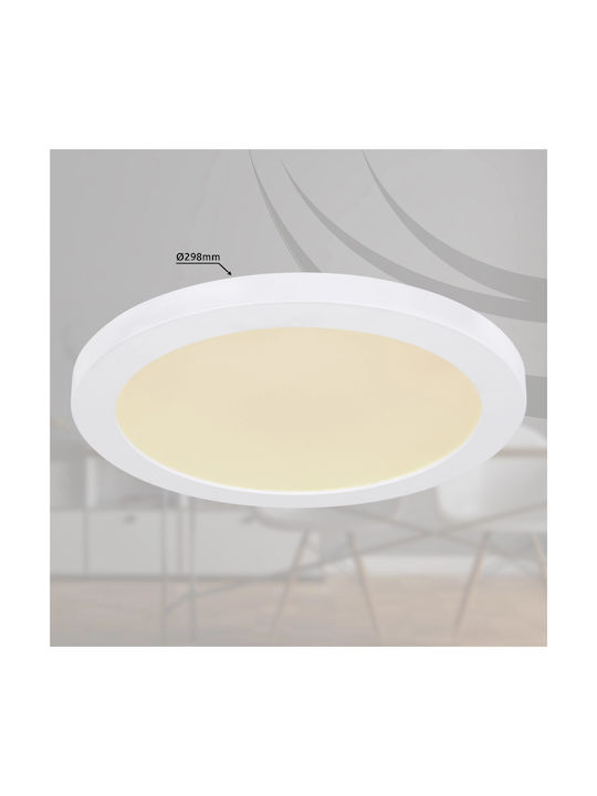 Globo Lighting Lasse Ceiling Mount Light 29.8cm White with Integrated LED