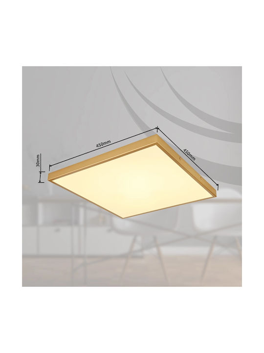 Globo Lighting Ceiling Mount Light 45cm Bronze with Integrated LED