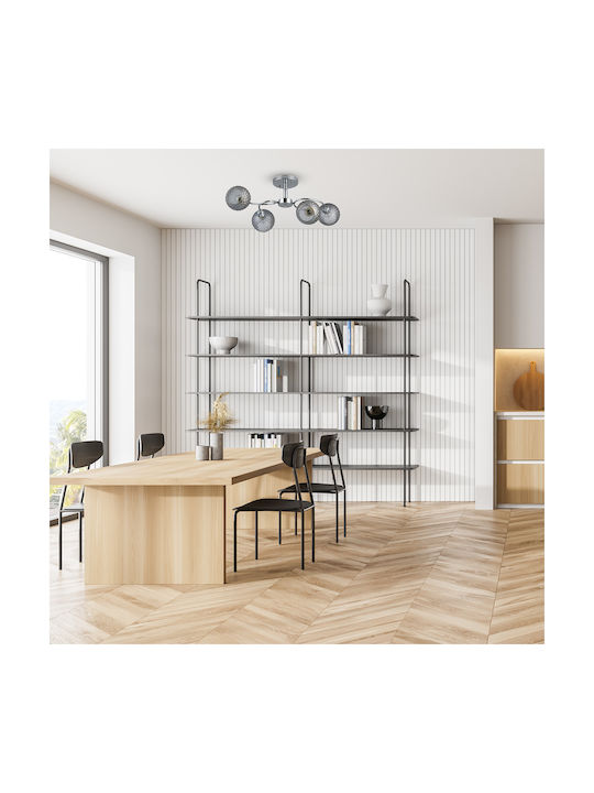 Eko Light Ceiling Mount Light Silver with Socket E27