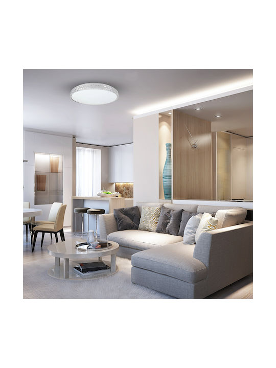 Eko Light Ceiling Mount Light Transparent with Integrated LED