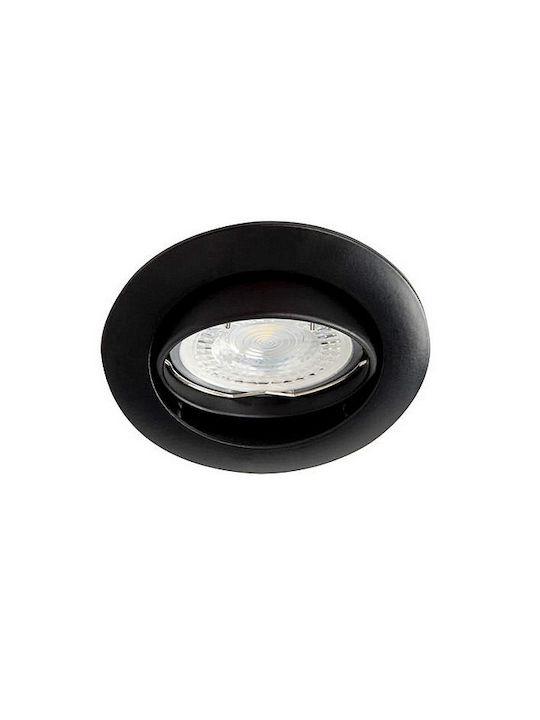 Kanlux Deckenleuchte 8.2cm Schwarz mit Integrierter LED