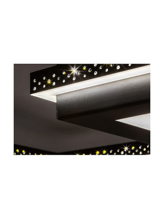 Rabalux Casimir Ceiling Mount Light 57cm Black with Integrated LED