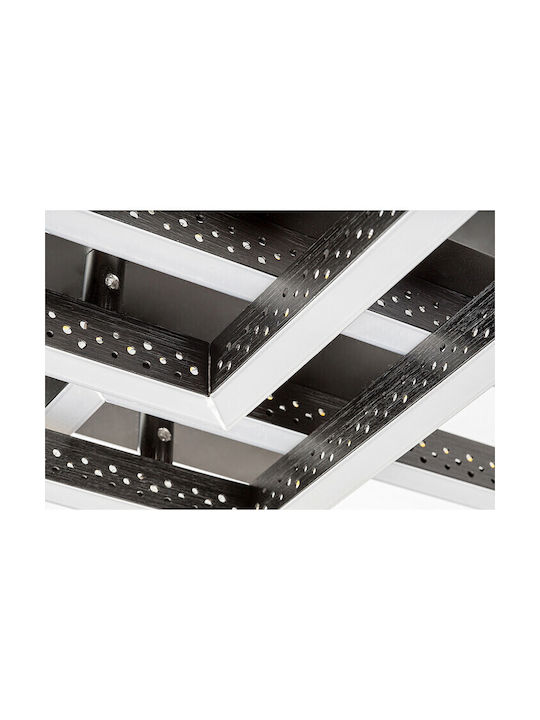 Rabalux Casimir Ceiling Mount Light 71cm Black with Integrated LED
