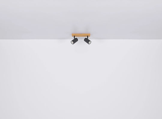 Globo Lighting Μονό Σποτ με Ντουί GU10 σε Μαύρο Χρώμα