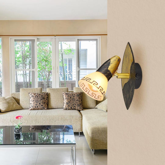Globo Lighting Единично Спот с Цокъл E14 в Златист Цвят