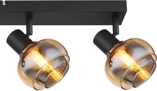 Globo Lighting Спот с 4 Светлини и с Цокъл E14 в Черен Цвят