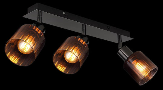 Globo Lighting Triplu Spot cu Soclu E14 în Culoare Cupru
