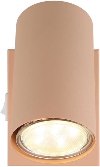 Globo Lighting Μονό Σποτ με Ντουί GU10 σε Πορτοκαλί Χρώμα Globo Lighting Μονό Σποτ με Ντουί GU10 σε Πορτοκαλί Χρώμα