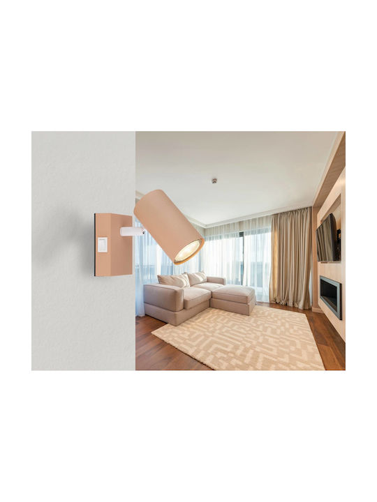 Globo Lighting Single Spot with Socket GU10 in Orange Color