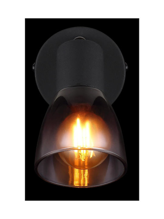 Globo Lighting Μονό Σποτ με Ντουί E14 σε Μαύρο Χρώμα