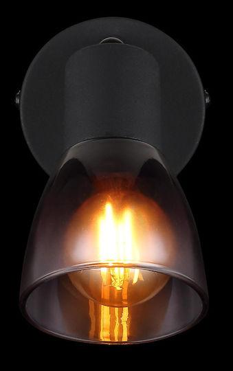 Globo Lighting Einzel Spot mit Fassung E14 in Schwarz Farbe