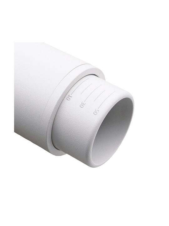 Eko Light Mica Single Spot with Socket GU10 in White Color