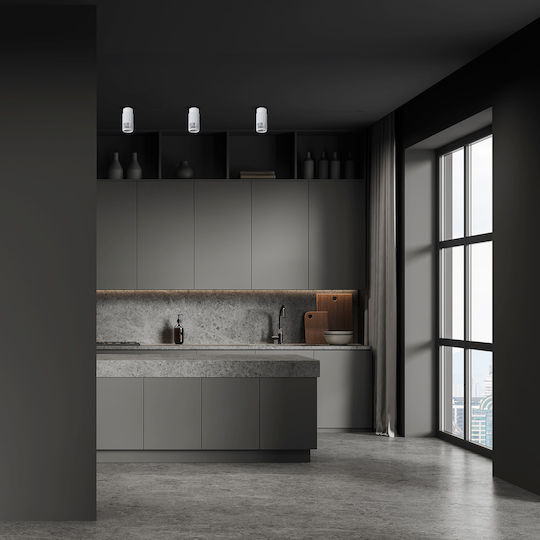 Eko Light Μονό Σποτ με Ντουί GU10 σε Λευκό Χρώμα