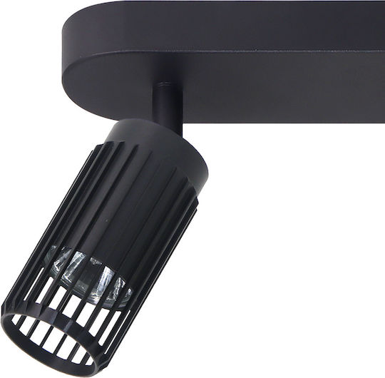 Eko Light Triple Spot with Socket GU10 in Black Color