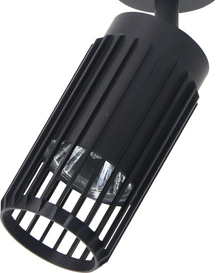 Eko Light Single Spot with Socket GU10 in Black Color