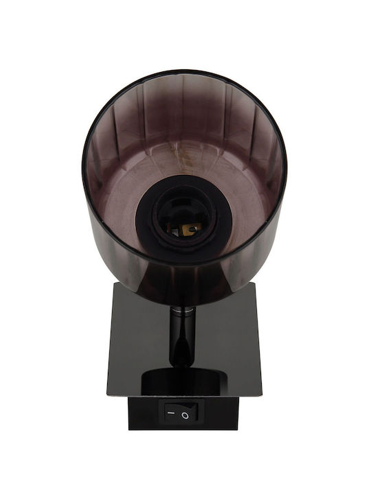 Globo Lighting Φωτιστικό Τοίχου με Ντουί E14 και Διακόπτη Χάλκινο 8x16εκ.