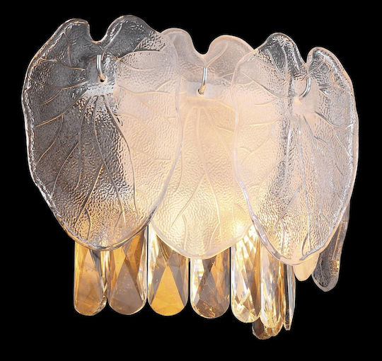 Globo Lighting Lamp Wall with Socket E14 Transparent 31.5x20.8cm