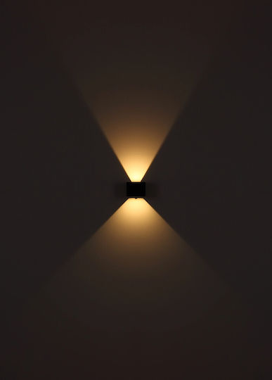 Globo Lighting Leuchte Wand und Schalter Schwarz 10.1x8cm