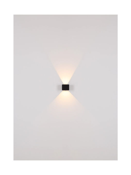 Globo Lighting Φωτιστικό Τοίχου και Διακόπτη Μαύρο 10.1x8εκ.