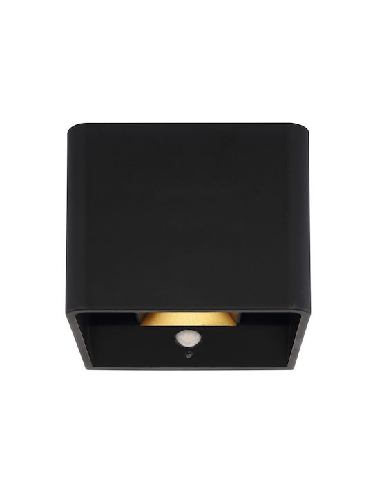 Globo Lighting Φωτιστικό Τοίχου και Διακόπτη Μαύρο 10.1x8εκ.