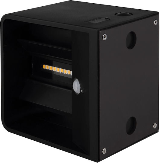 Globo Lighting Leuchte Wand und Schalter Schwarz 10.1x8cm