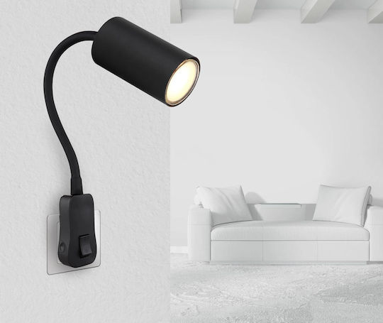 Globo Lighting Lamp Wall Black 5.5x43cm Globo Lighting Lamp Wall Black 5.5x43cm