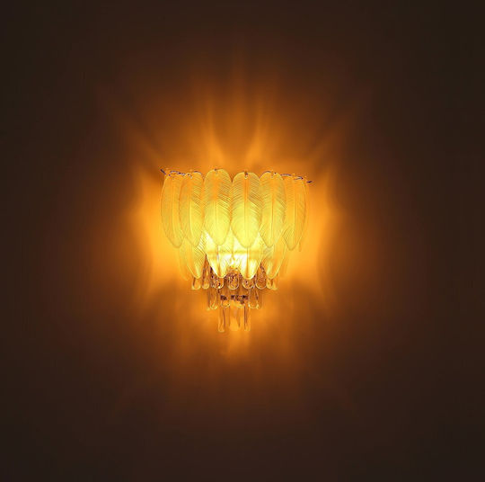 Globo Lighting Lamp Wall Transparent 35.5x40cm