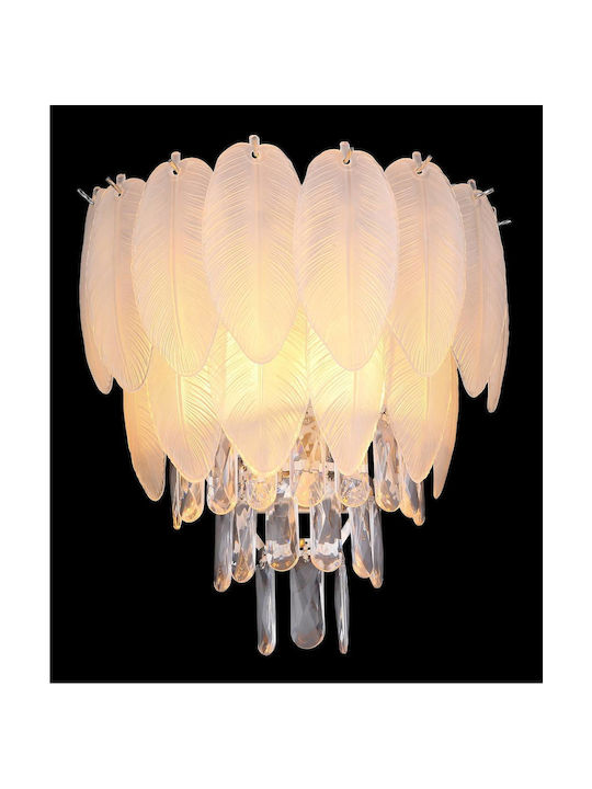 Globo Lighting Lamp Wall with Socket E14 Transparent 35.5x40cm