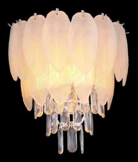 Globo Lighting Lamp Wall with Socket E14 Transparent 35.5x40cm