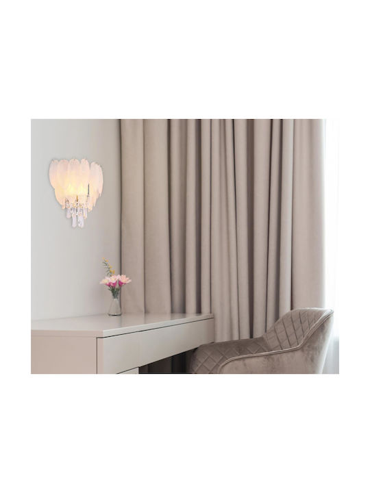 Globo Lighting Lamp Wall with Socket E14 Transparent 35.5x40cm