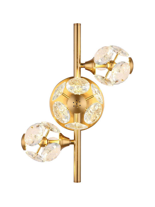 Globo Lighting Leuchte Wand LED Gold 28x21cm